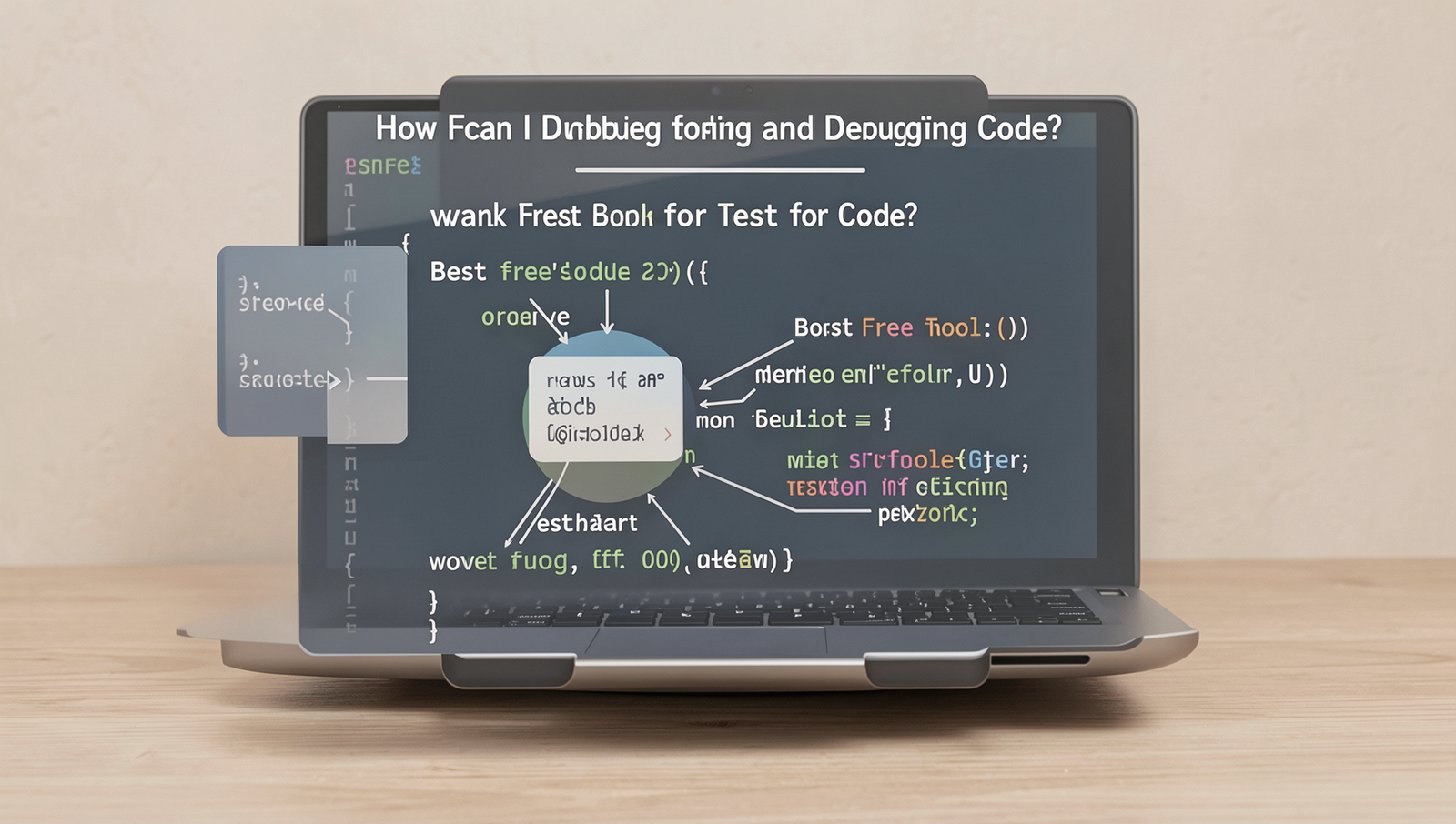 Diagram illustrating free tools for debugging code with clear visuals.
