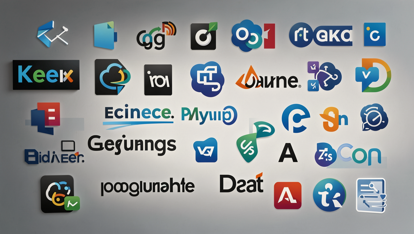 Visual representation of various programming languages logos for beginners.