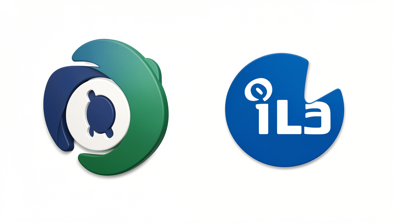 Side-by-side comparison of GitHub and GitLab logos in a professional setting.