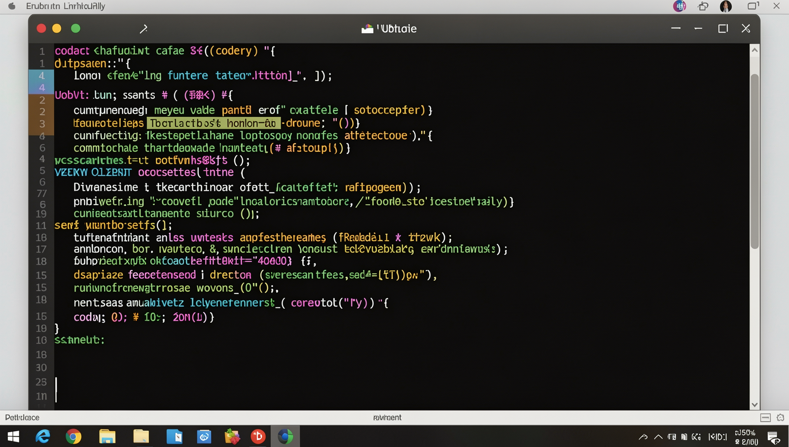 Realistic Linux desktop showing tutorial step with highlighted print statements.