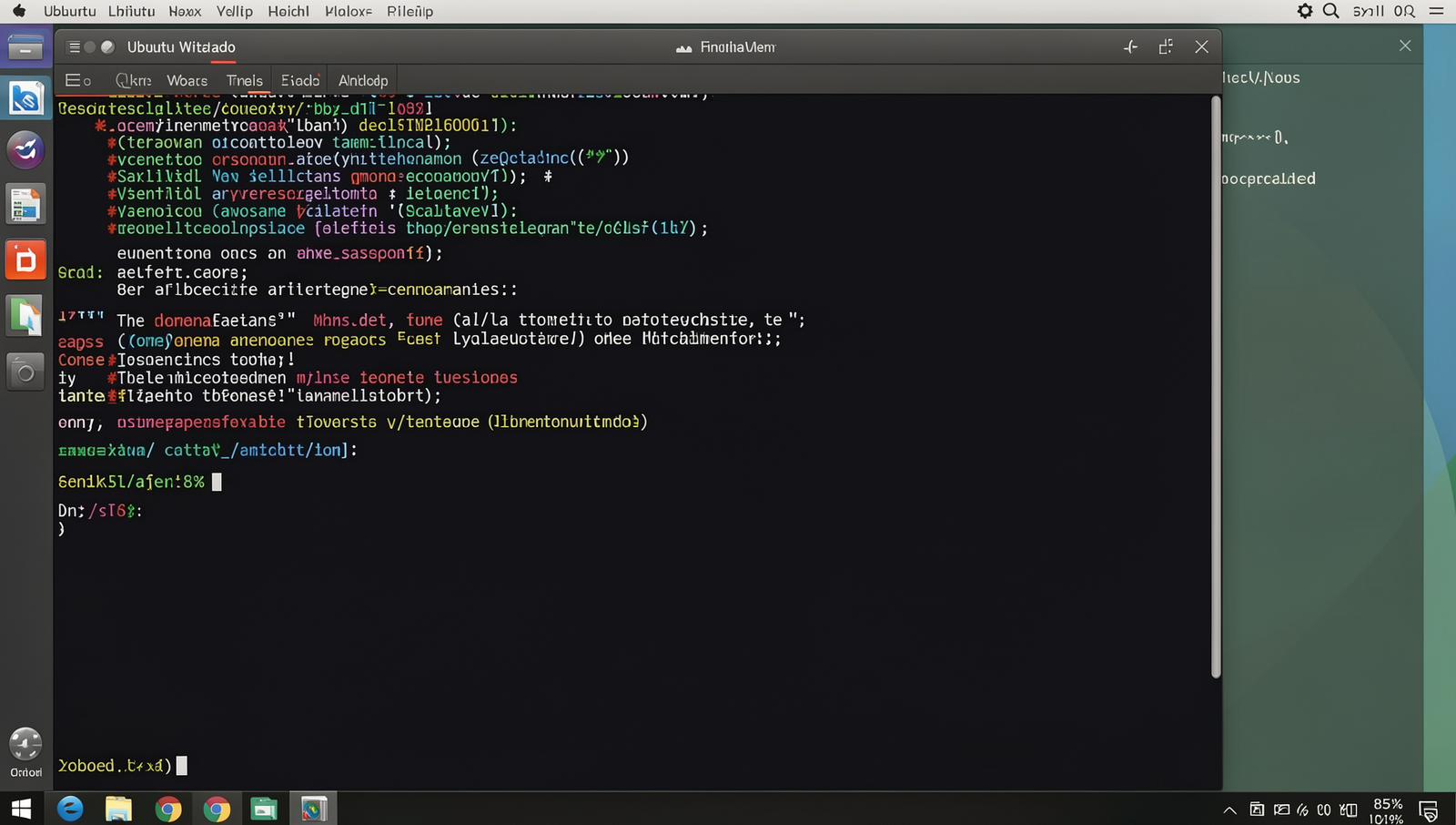 Photorealistic image of an Android Studio installation wizard on a Linux desktop.