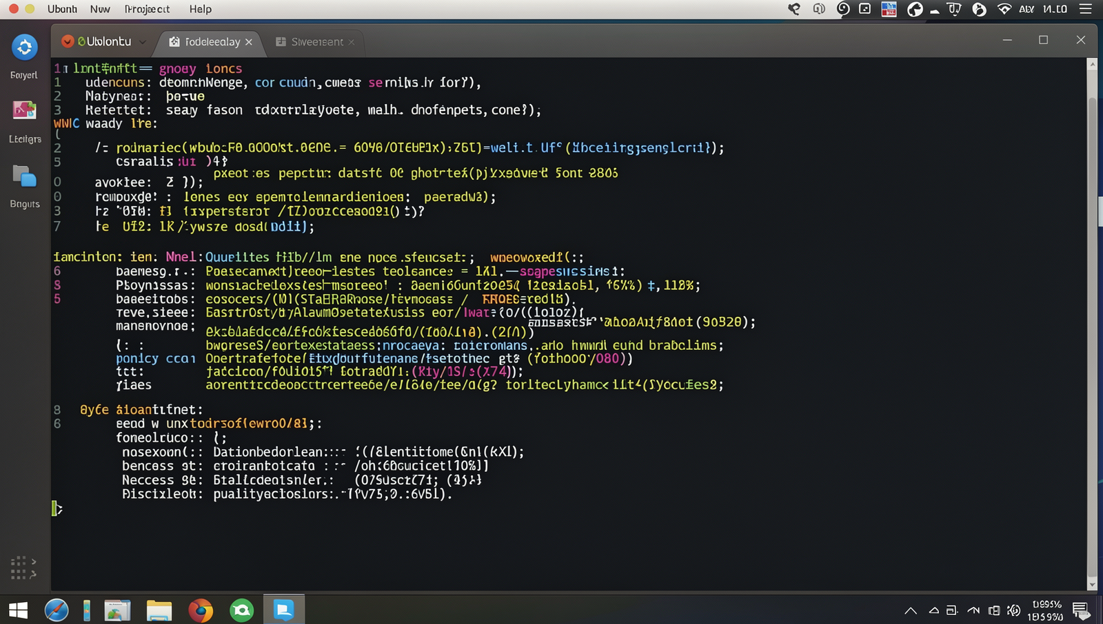 Screenshot of Android Studio project setup screen on a Linux desktop.