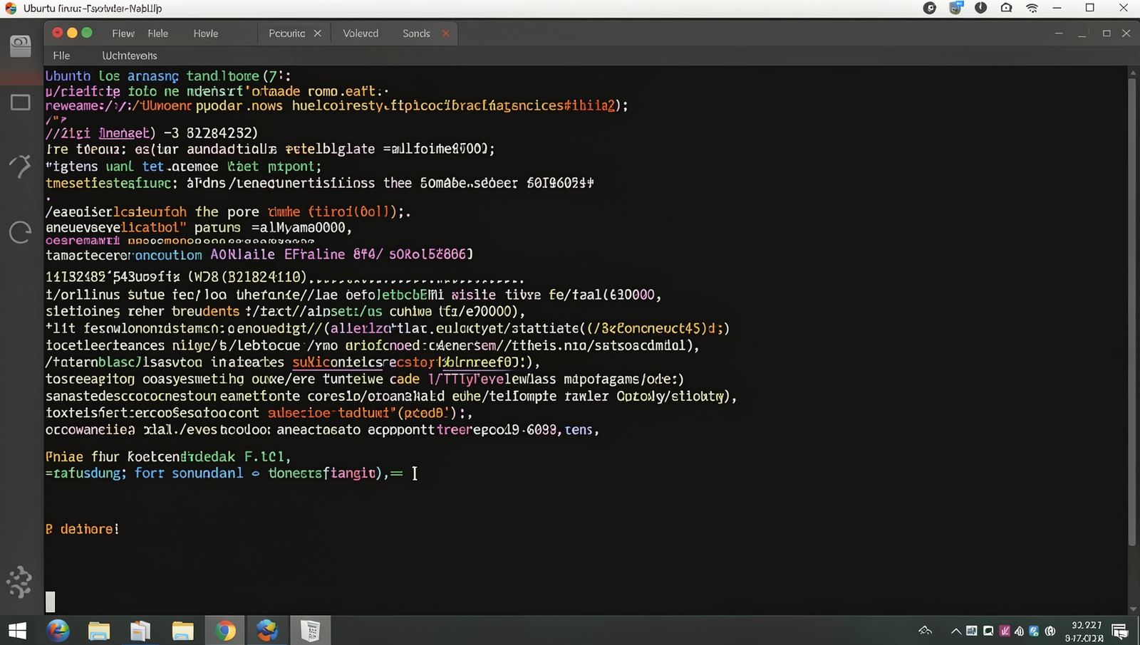 Screenshot of a running app on a Linux emulator with realistic UI details.