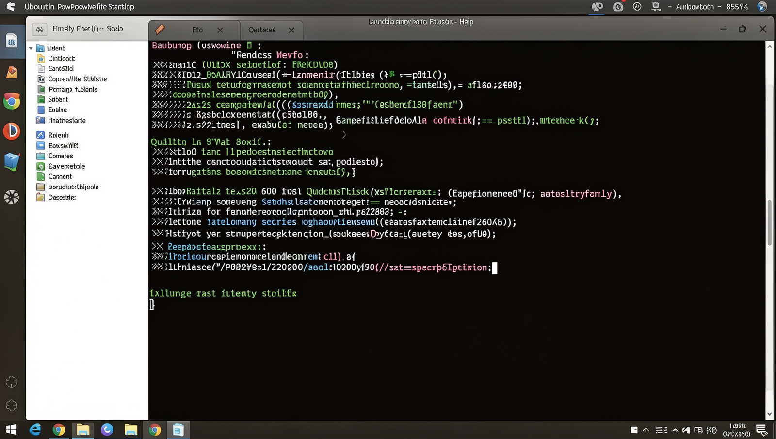 Launching PowerShell from the Start menu on a realistic computer screen.