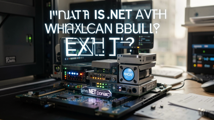 Photorealistic image showcasing technology concepts related to .NET development.